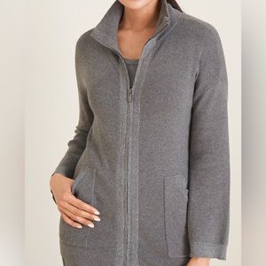 Chicos Zenergy Cotton-Cashmere Blend Lurex Jacket and tank size 3